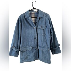 Vintage Alfred Dunner blue denim Jean jacket with pockets